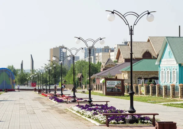 Kulturella Och Etnografiska Komplex National Village Ryssland Orenburg 2012 — Stockfoto