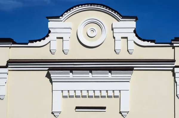 Fragment Finishing Facade Ancient Building Picture Taken Russia City Orenburg — Stock Photo, Image