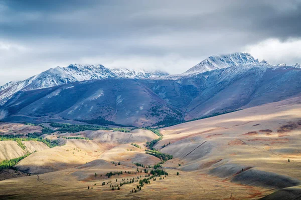 Dawn Chuy Valley View Kurai Ridge Russia Mountain Altai — Stock Photo, Image