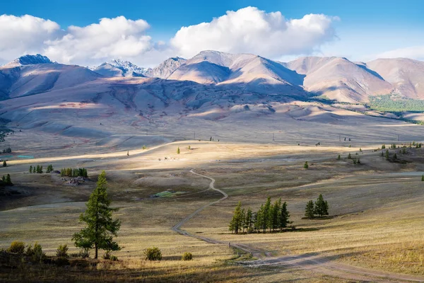 Jesień Górach Altai Stepie Kurai Rosja — Zdjęcie stockowe