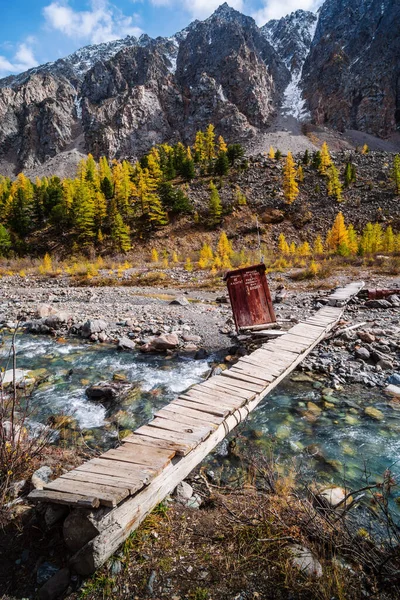 Aktru Alp Kampı Altai Cumhuriyeti Rusya Eylül 2019 Aktru Nehri — Stok fotoğraf