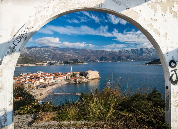 Kota tua budva di Montenegro — Stok Foto