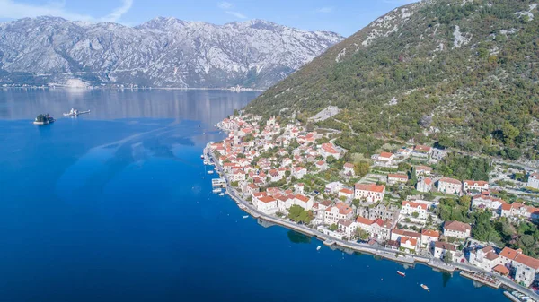Perast Bucht von Kotor, Montenegro — Stockfoto
