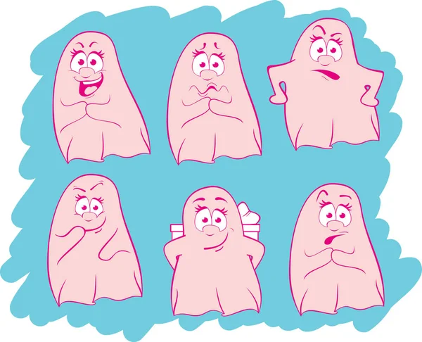 Farklı duygular ile şirin döküm