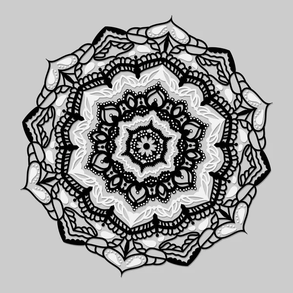 Hatları yuvarlak Mandala