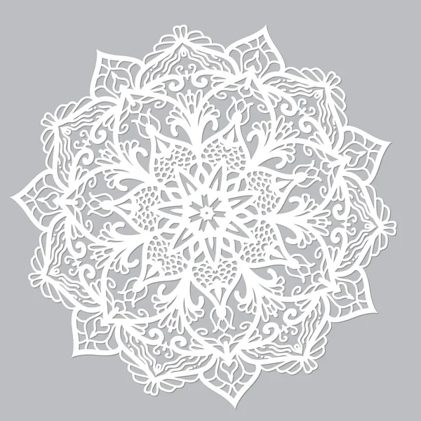 Mandala vecteur blanc — Image vectorielle