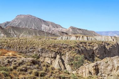 Tabernas desert  in Almeria. Andalusia