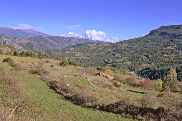 Údolí Saldes na severu Katalánska. — Stock fotografie