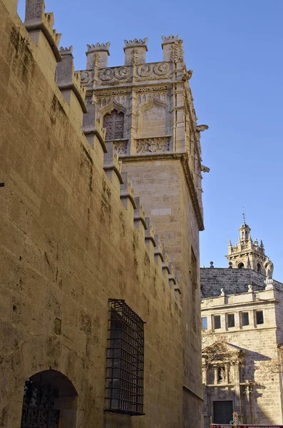 Façade latérale du bâtiment historique La Llotja, Valence — Photo