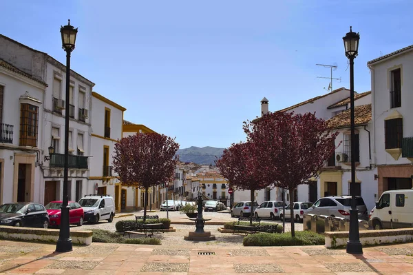 Ronda eski şehir Meydanı. Andalusia