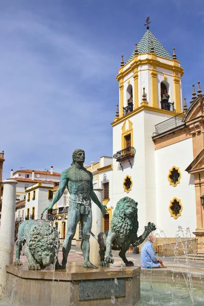 Eski kasaba Ronda kilisede. Andalusia