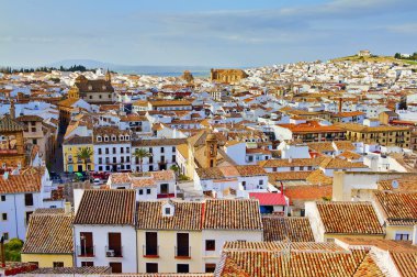 Cityscape, çatıları ve manzarası