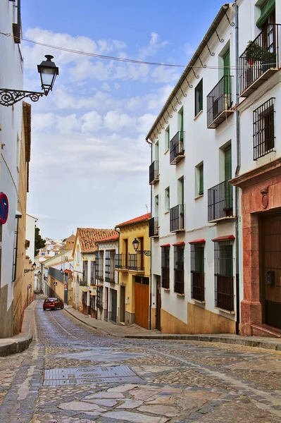 Typische straat van Antequera dorp — Stockfoto