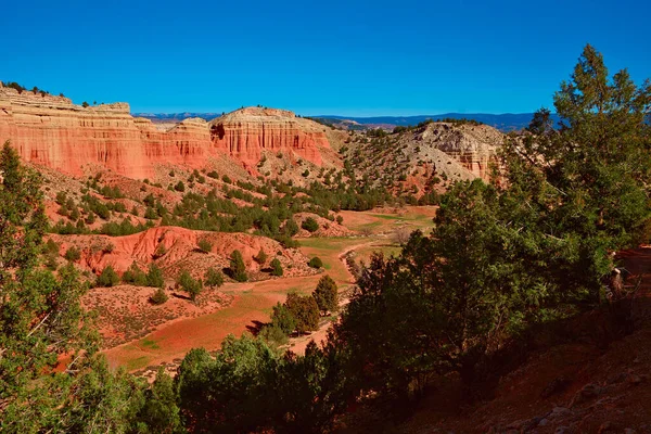 Halvökenlandskap Teruel Spanien Med Ett Utseende Som Liknar Arizona Usa — Stockfoto