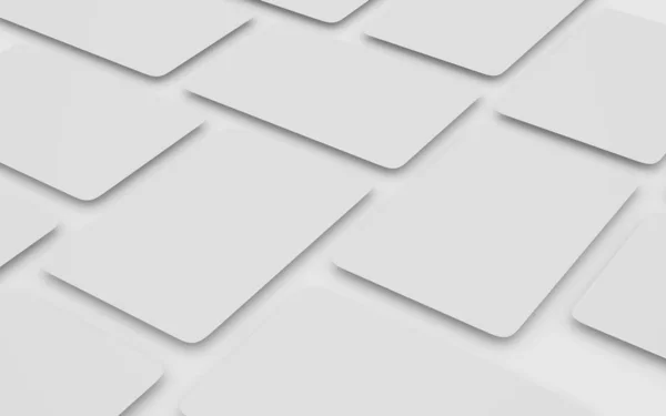 Oyun kartları maketi beyaz masa 3D görüntüleme iskambil kağıtları izole