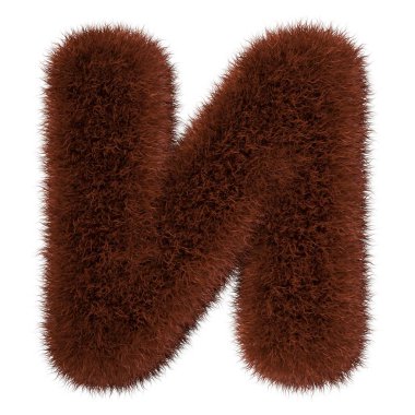 3D dekoratif vahşi hayvanat bahçesi ayı desenli hayvan kürklü Rus karakterler. Eğlenceli 3D biçimlendirme harfleri. 