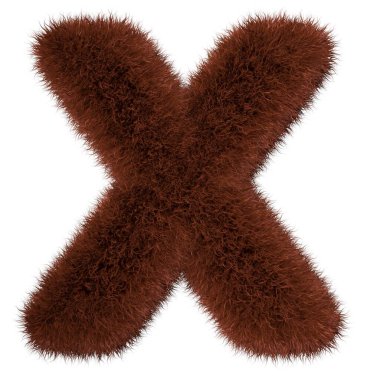 3D dekoratif vahşi hayvanat bahçesi ayı dokusu hayvan kürklü İngilizce karakterler. Eğlenceli 3D biçimlendirme harfleri. 