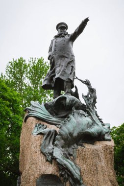 Amiral Stepan Osipoviç Makarov Kronstadt içinde anıt