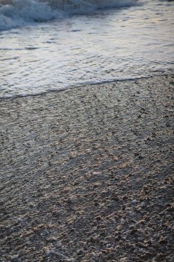 Akşam plaj yaz aylarında gün batımında