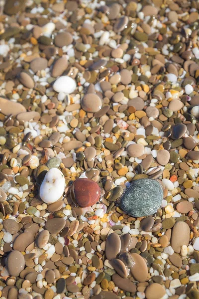Πέτρες της θάλασσας στην παραλία το καλοκαίρι — Φωτογραφία Αρχείου