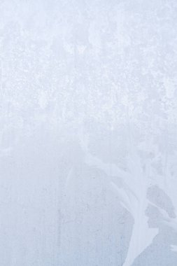 Kış soğuk desenleri donmuş buz penceresinde