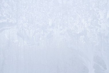 Kış soğuk desenleri donmuş buz penceresinde