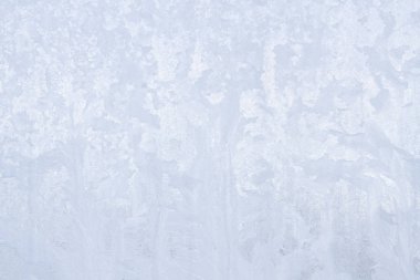 Kış soğuk desenleri donmuş buz penceresinde