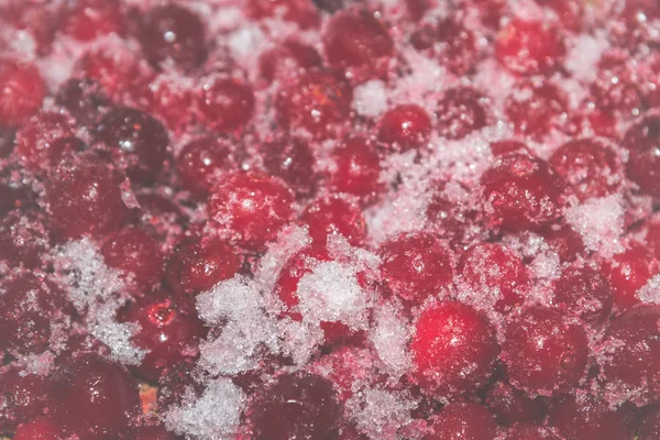 Холодна Заморожена Червона Ягода Столі — стокове фото