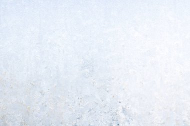 Kış soğuk desenleri donmuş buz penceresinde