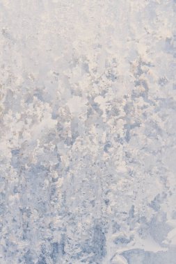 Kış soğuk desenleri donmuş buz penceresinde