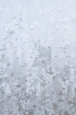 Kış soğuk desenleri donmuş buz penceresinde