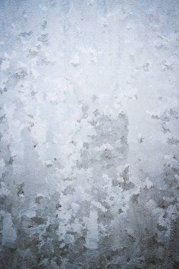 Kış soğuk desenleri donmuş buz penceresinde