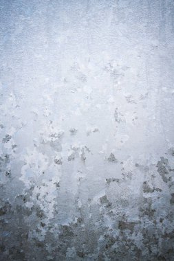 Kış soğuk desenleri donmuş buz penceresinde