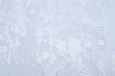 Kış soğuk desenleri donmuş buz penceresinde