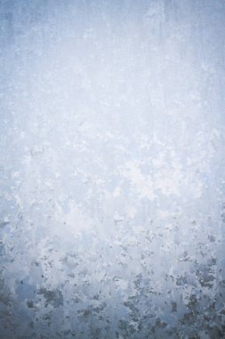 Kış soğuk desenleri donmuş buz penceresinde