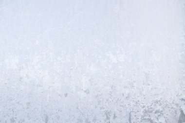 Kış soğuk desenleri donmuş buz penceresinde