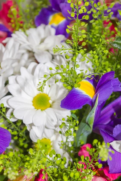 Hermoso ramo de primavera brillante compuesto de diferentes colores —  Fotos de Stock