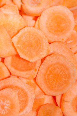 Yüzük sebze havuç panosudur halinde kesilmiş