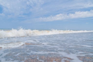 Yaz mevsiminde deniz kıyısı Yazın başında güneşli bir gün
