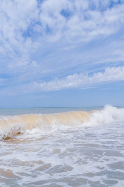 Yaz mevsiminde deniz kıyısı Yazın başında güneşli bir gün