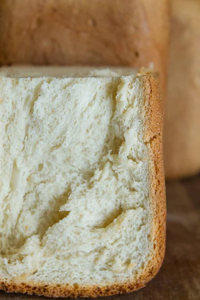 Freshly Baked Bread Baked Home Bread Maker — Stock Photo, Image