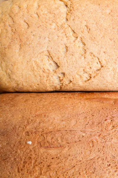 Nybakat Bröd Bakades Hemma Hos Brödtillverkare — Stockfoto