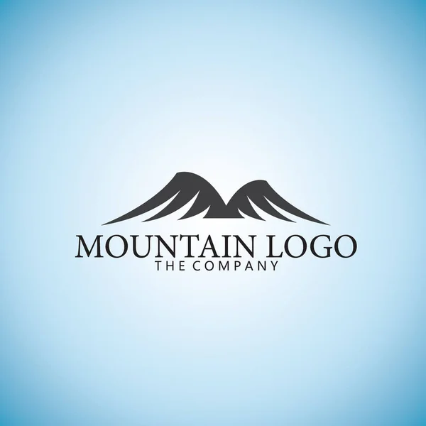 Logo montagne sur fond — Image vectorielle