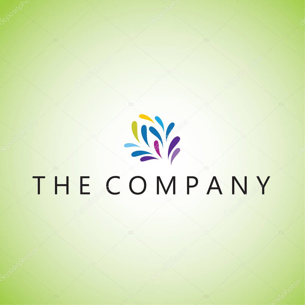 Peacock logo on background
