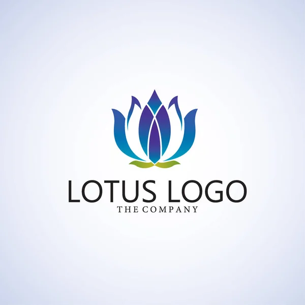 Logo de loto en el fondo — Vector de stock
