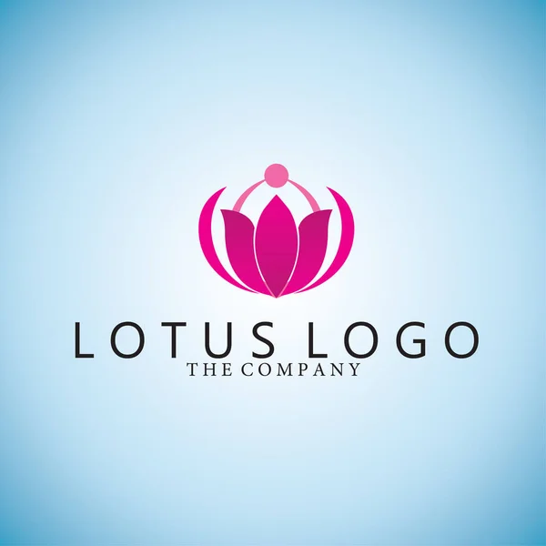 Lotus  logo ideas design vector illustration on background — Stock Vector