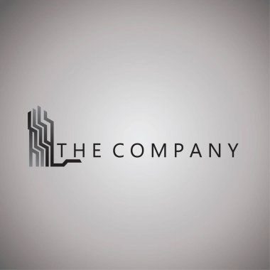 Arkaplanda logo fikirleri tasarım vektör çizimi