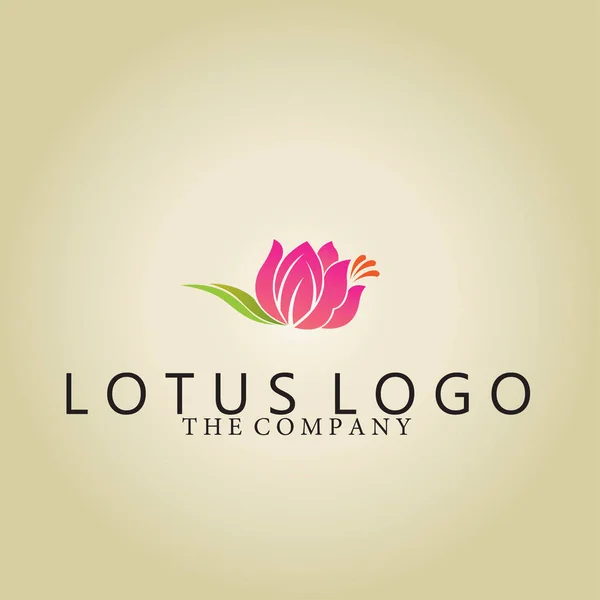 Lotus logosu fikirler vektör çizim arka plan üzerinde tasarım