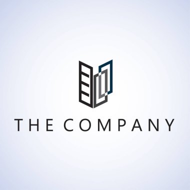 Arkaplanda logo fikirleri tasarım vektör çizimi