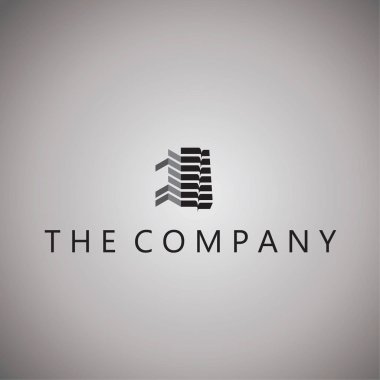 Arkaplanda logo fikirleri tasarım vektör çizimi